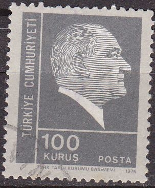 Turquia 1973 Scott 1924 Sello º Fundador y 1º Presidente Mustafa Kernal Ataturk Turquie Turkia